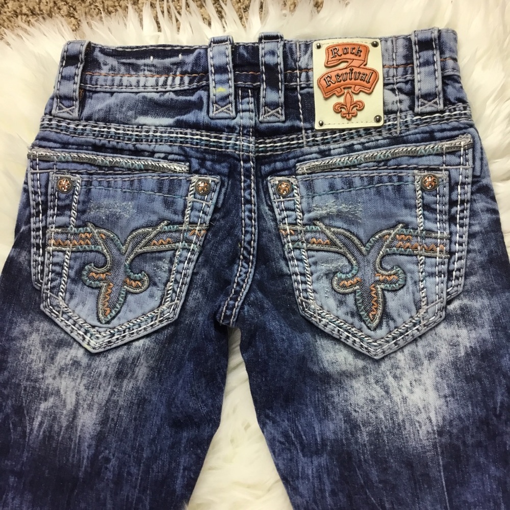Rock Revival Felix Slim Straight 28x29 by buckle - Picture 2 of 8